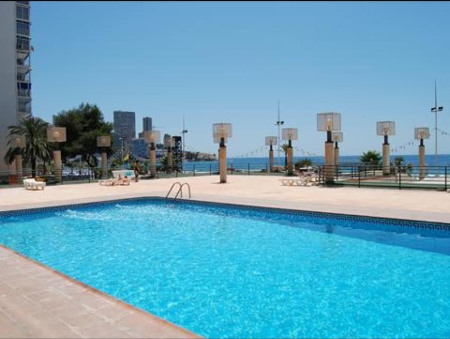 Piso 21 Unico A Pie De Playa En Esquina Benidorm Exterior foto