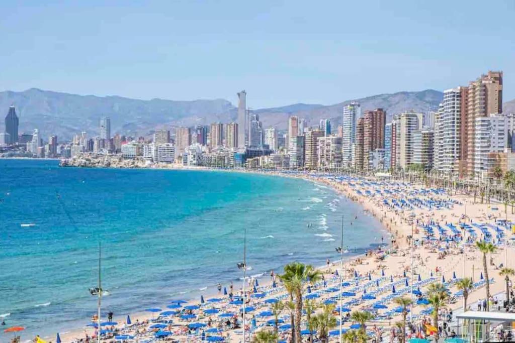 Piso 21 Unico A Pie De Playa En Esquina Benidorm Exterior foto